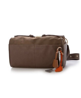 UNBILLION ペルケ perche / 牛革×ナイロンチェンジベルトキーチャームショルダー