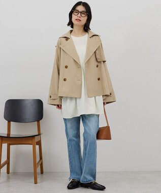 AMERICAN HOLIC 【先行予約】ショートトレンチコート Beige