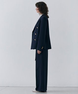 BEIGE， 【洗える・大人百花 春号掲載】JASMINE / ゴールドボタンダブルジャケット Navy