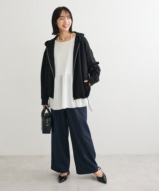 Green Parks 裾フレアホワイトインナー Off White