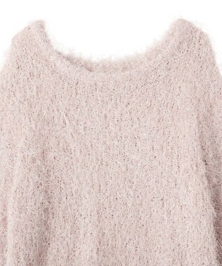 YECCA VECCA ラメ混シャギーニット Pink