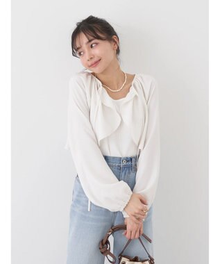 earth music&ecology ラッフルボレロ Off White