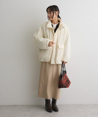 CRAFT STANDARD BOUTIQUE ライト中綿ビッグブルゾン Ivory