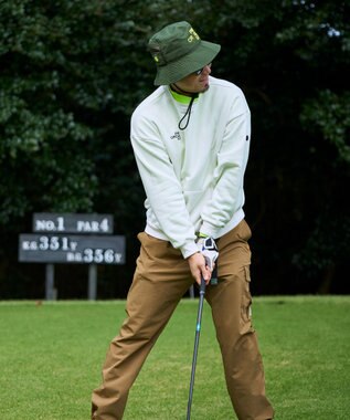 PW CIRCULUS 【MEN】裾２WAY ワイドパンツ ベージュ系