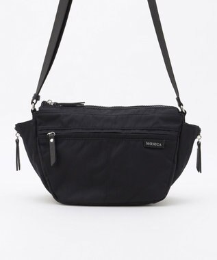 LA BAGAGERIE 【MONICA】サイドジップミニショルダーバッグ ブラック