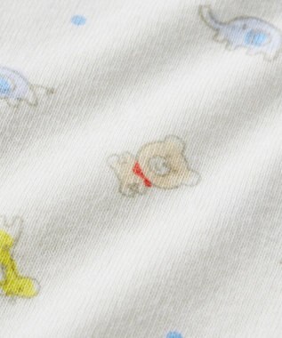 MIKI HOUSE HOT BISCUITS 【60-70cm】 長袖ボディシャツ(前開き) マルチカラー