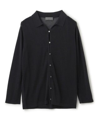 uncrave シアーコットン ポロニット ブラック