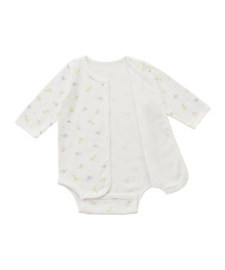 MIKI HOUSE HOT BISCUITS 【60-70cm】 長袖ボディシャツ(前開き) マルチカラー