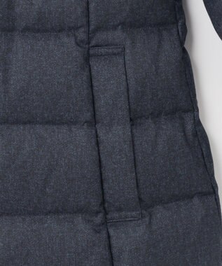 組曲 【洗える】ライトタフタロングダウン ネイビー系5