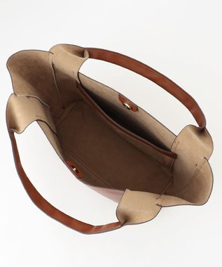 LA BAGAGERIE コンビカラー　ライトウェイトトート キャメル