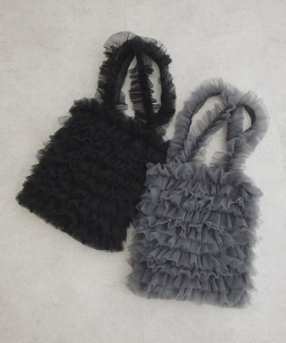 Green Parks ＯＴＯ．ＨＡ．　チュールフリルＡ４トートバッグ Gray