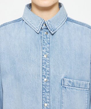 uncrave 【upper hights × uncrave】THE SENSE uncrave デニムシャツ フェザースカイブルー