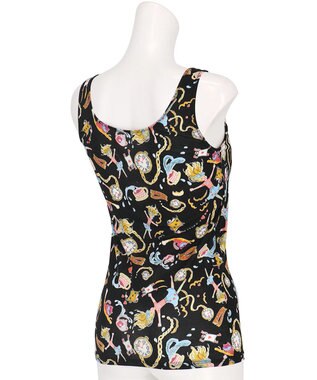 tsumori chisato SLEEP ツモリチサト インナー 綿混ベア天竺素材(身生地) パッド付き ノースリーブ タンクトップ レディース UCX565/ワコール ブラック