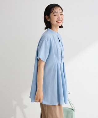 Green Parks 【WEB限定】ウエストタックシャツチュニックⅢ Light Blue