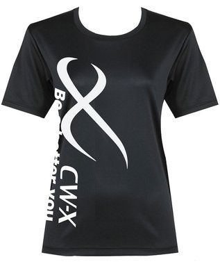 CW-X 【UNISEX】 CW-X トップス Ｔシャツ 半袖 3分袖 Ｕネック メッシュ素材 UVカット率90%以上(本体) ユニセックス DLR235 /ワコール
