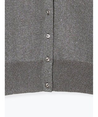 Te chichi ポケットデザインクルーネックカーディガン チャコールグレー