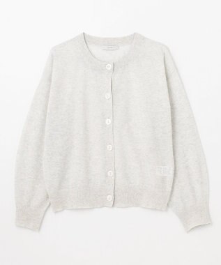 ANY L 【洗濯機可/アンチピリング/接触冷感】シアークルーネックカーディガン グレー