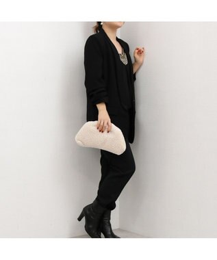 UNBILLION カシュカシュ cachecache / パール調ビーズ口金バッグ LBE