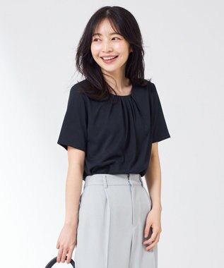 ANY SIS S 【吸水速乾・UVケア・接触冷感】コンフォートジャージークリア カットソー ネイビー