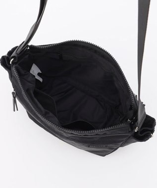 LA BAGAGERIE 【MONICA】サイドジップミニショルダーバッグ ブラック