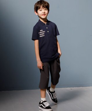 J.PRESS KIDS 【撥水】【140-170㎝】ナイロンストレッチクロス ７分丈パンツ グレー系