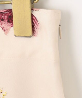 ANY SIS L 【洗える】フラワーオパールプリント スカート ピンクモカ系