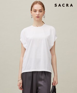 23区 【SACRA】プレーティングクロス カットソー ホワイト系