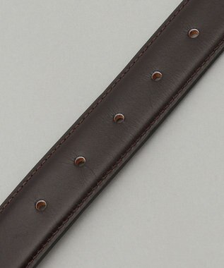 GOTAIRIKU 【アノネイ社製】ボックスカーフ ベルト ダークブラウン系