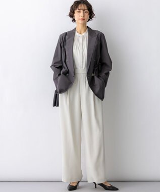 23区 【先行予約】MANTECOブライトワッシャー ダブル ジャケット グレー系