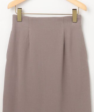 組曲 S 【WEB限定】ストライプジャガード タイトスカート カーキ系