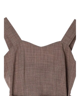 earth music&ecology ベルト付きパネルラインワンピース Brown