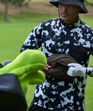 PW CIRCULUS 【撥水加工/軽量/ストレッチ】【MEN】メッシュコンビブルゾン カーキ系