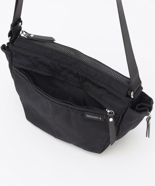 LA BAGAGERIE 【MONICA】サイドジップミニショルダーバッグ ブラック