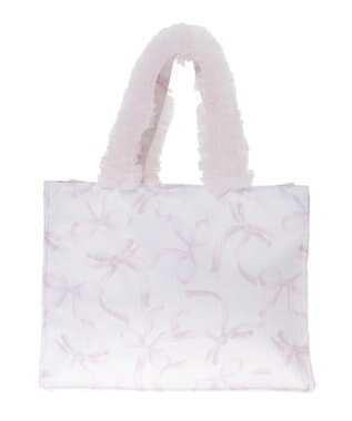 Maison de FLEUR ピンクマニアフリルスクエアトートSバッグ Light Pink