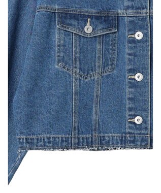 earth music&ecology ノーカラーＧジャン Medium Indigo