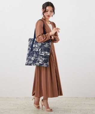 ROOTOTE 3094【A4サイズ収納】LT.アーキャトル.パターンファブリック-J 02：タイダイネイビー