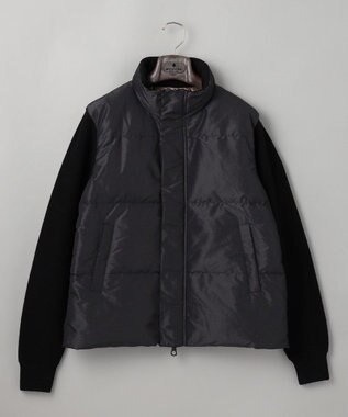 GOTAIRIKU 【ダウン80％使用】ニットスリーブ ダウンブルゾン ブラック系8