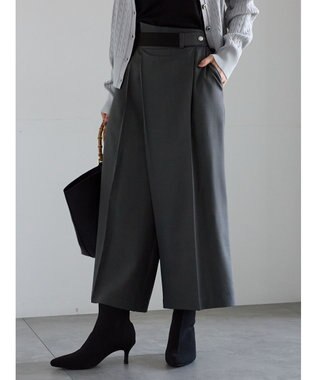 Te chichi アシメクロップドパンツ グレー