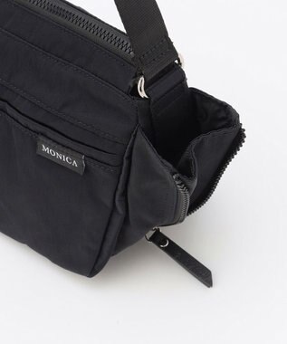 LA BAGAGERIE 【MONICA】サイドジップミニショルダーバッグ ブラック