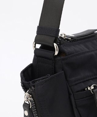 LA BAGAGERIE 【MONICA】サイドジップミニショルダーバッグ ブラック