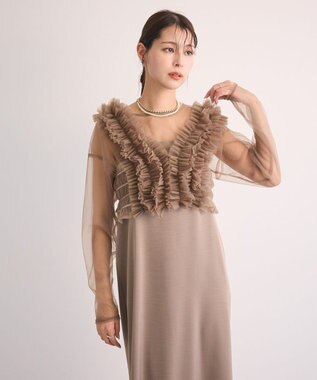 Green Parks ・Ｒａｉｌｍｅ　ＳＥＴ３点　チュールビスチェキャミワン Beige