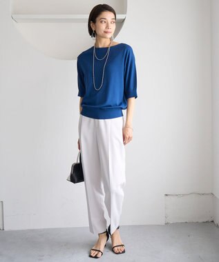 UNFILO サマーセットアップ テーパードパンツ アイスグレー