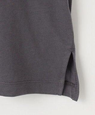 ANY 【洗濯機可】フロッキーロゴロングＴシャツ チャコール