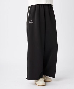 OP／FILA 【Kappa】ジャージ トラックワイドパンツ ブラック