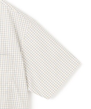 UNFILO MENS コットンライク 半袖シャツ【ギフトにもおすすめ】 ベージュチェック