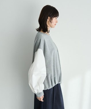 YECCA VECCA アシメバルーンプルオーバー Gray