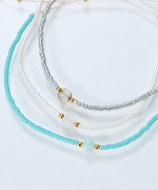 Phoebe ストーンコードブレスレット　ホワイト/天然石 ホワイト