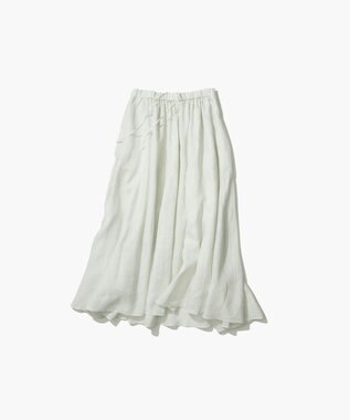 ATON NATURAL DYED LINEN LAWN | ギャザースカート MINT