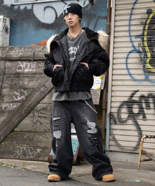 WEGO 【ユニセックス着用ITEM/MLサイズ展開】N2B ブラック