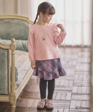 ANY KIDS チェック スカッツ ラベンダー系チェック